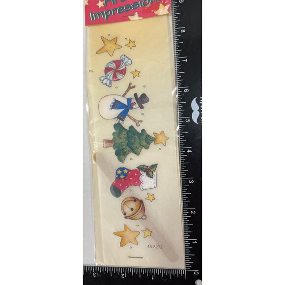 VINTAGE Provo Craft First Impressions Rub-On Transfers Christmas Theme 48-8272 - Picture 3 of 4